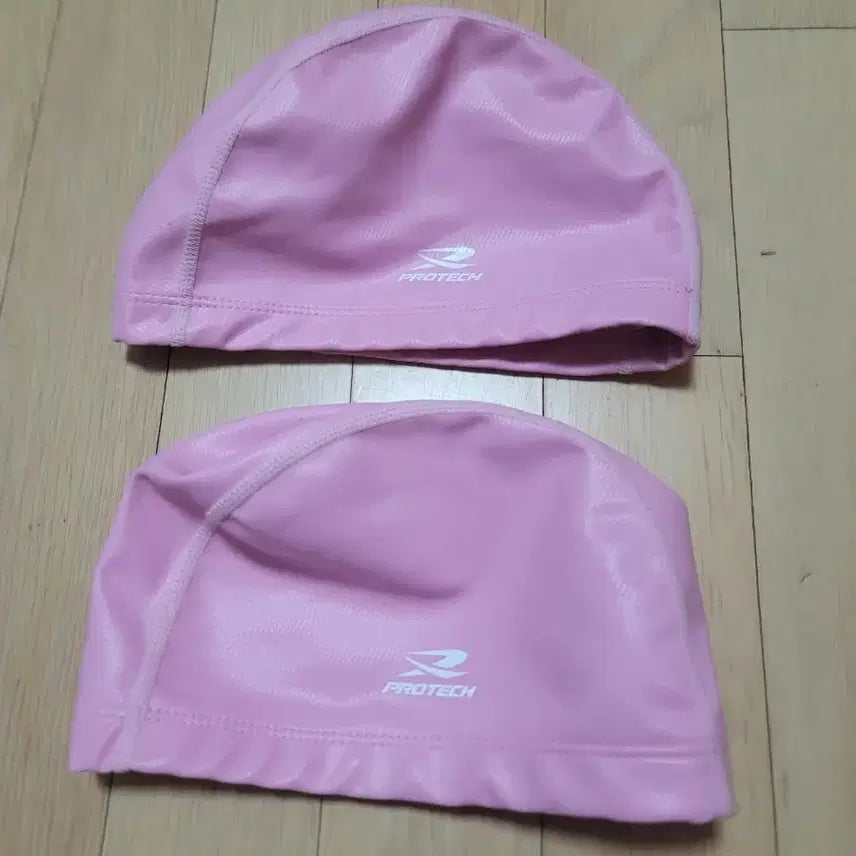 [BUNJANG] Pink Swim Cap (Low Grade) - 2 Piece Bundle / 핑크 수영모자(저학년용) 2개 일괄