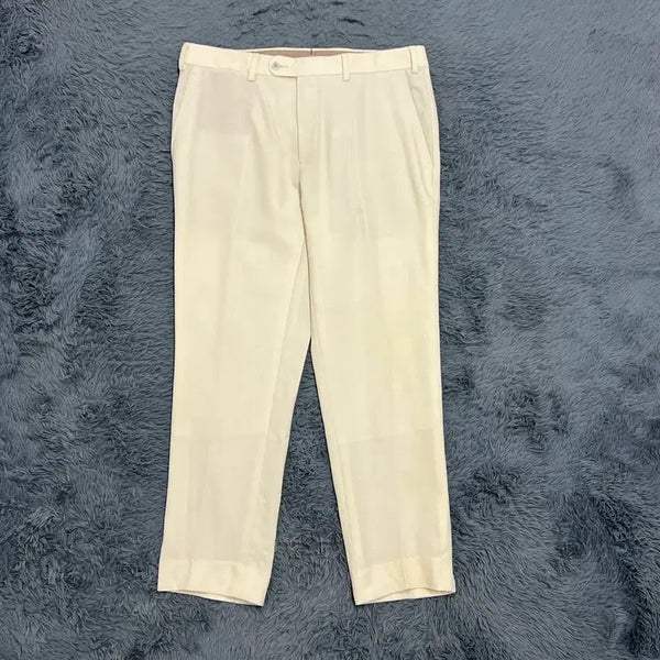 [BUNJANG] Ssr. Supply Beige Linen Pants Waist 32 / (정품) 수트서플라이 베이지 린넨팬츠 허리32