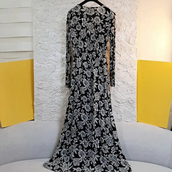 [BUNJANG] Billabong Cold Breath Flower Pattern Long Dress / 빌라봉 냉감 플라워패턴 롱원피스