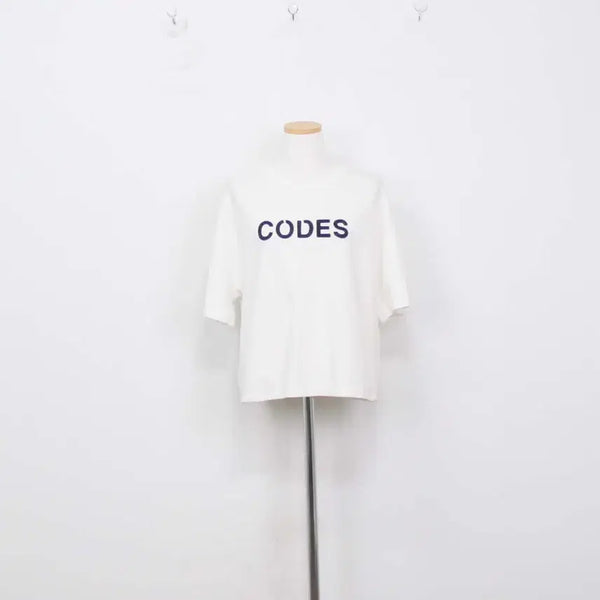 [BUNJANG] Code:Kodez Combine Women's Round Loose Fit T-Shirt White / [정품] 코데즈컴바인 여성 라운드 루즈핏 티셔츠 정인샵