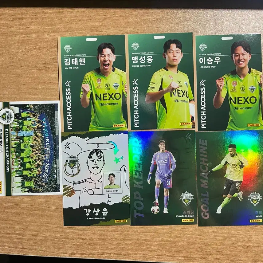 [BUNJANG] K League Panini Jeonbuk Hyundai Motors Player Card / K리그 파니니 전북현대 카드 판매