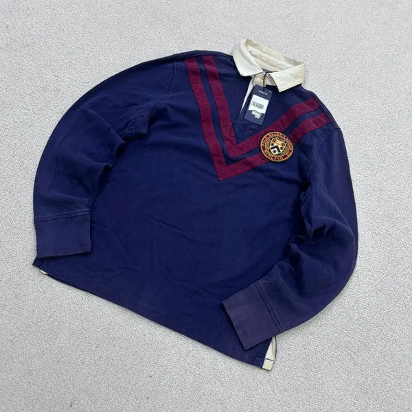 [BUNJANG] Polo Ralph Lauren Men's Rugby Long Sleeve T-Shirt (Color Fade Check) / S 새상품 폴로랄프로렌 남성 럭비 긴팔 티셔츠 (색빠짐확인) 0626E