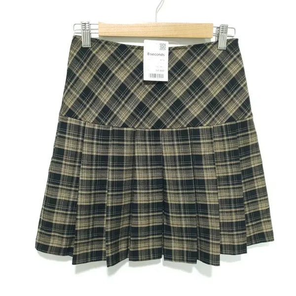 [BUNJANG] 8 Seconds Check Pleated Skirt / 에잇세컨즈 체크 플리츠 스커트 67 S_S1869