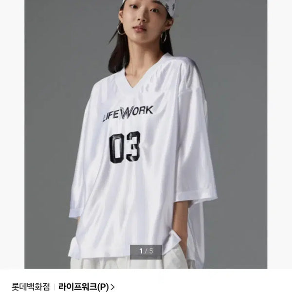 [BUNJANG] LifeWork 7-Minute Sleeve T-Shirt (New) / 라이프워크 7부 티셔츠(새상품)