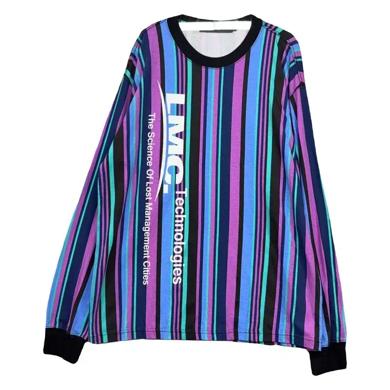 [BUNJANG] LMC Striped Vintage Long Sleeve T-Shirt M / 엘엠씨 스트라이프 빈티지 슬리브 긴팔티 M