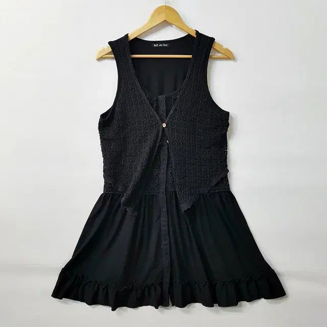 [BUNJANG] Bell Chu Very Frill Dress Black / Bell chu very 프릴 원피스 블랙