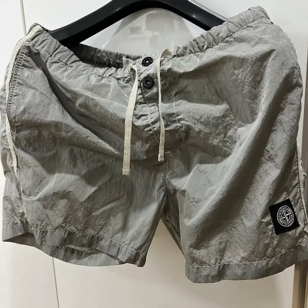 [BUNJANG] Stone Island Nylon Metal Shorts Beige / 스톤아일랜드 나일론 메탈 반바지 32~34