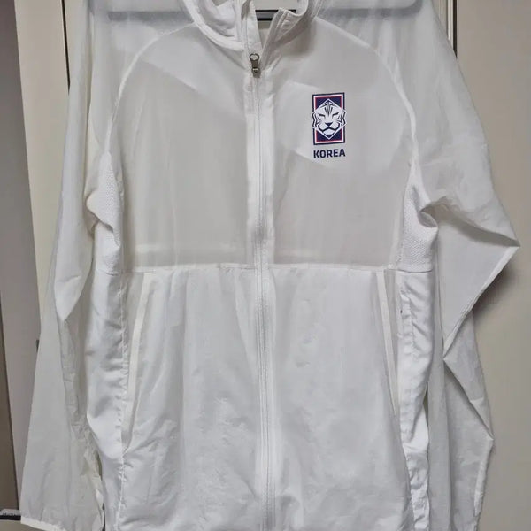 [BUNJANG] Nike Authentic South Korea National Team Academy White Windbreaker Size 105 / 나이키 정품 대한민국 국대 아카데미 화이트 바람막이 105사이즈 판매합니