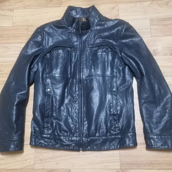 [BUNJANG] BASSOWICUS Men's Genuine Lambskin Leather Jacket / BASSOWICUS 바쏘 남성 천연 양가죽 자켓  남자100 칭찬은고래도