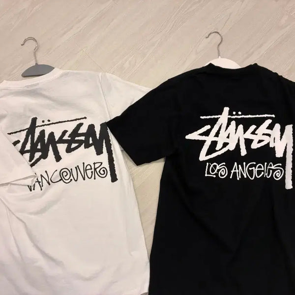 [BUNJANG] Stussy Stock City Short Sleeve T-Shirt (Vancouver / Los Angeles) / 스투시 시티 반팔s 밴쿠버 로스앤젤레스 팔아요