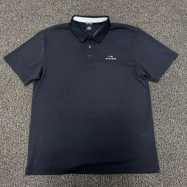 [BUNJANG] Eider Functional Collar T-shirt Short Sleeve Black XL / 아이더 기능성 카라티 반팔티셔츠 블랙 105(XL)