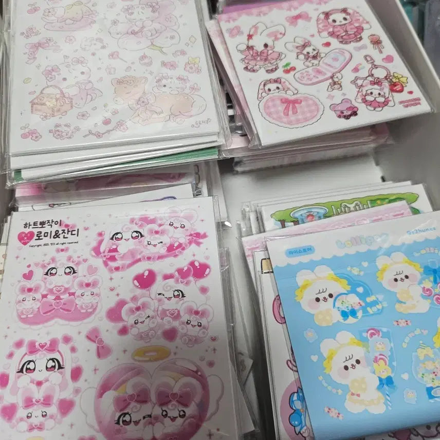 [BUNJANG] High-Quality Korean Ins Stickers Set (15 pieces) / 포용 윰자 고퀄 인스 15세트