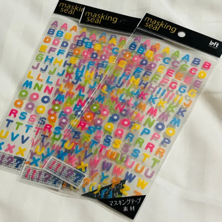 [BUNJANG] Mind Wave Masking Alphabet 2 (Loft Limited Edition) / 마인드웨이브마스킹알파벳2(로프트한정)
