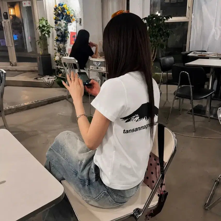 [BUNJANG] Musinsa Abley Mountain T-shirt Short Sleeve White / 무신사 에이블리 탄산마그네슘 탄산 마운틴티셔츠 반팔 화이트 판매해요