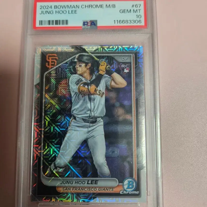 [BUNJANG] Lee Jung Hoo 2024 Bowman Chrome Refractor Rookie Card (PSA 10) / 이정후 PSA 10등급 2024 바우만크롬 리플렉터 루키 카드