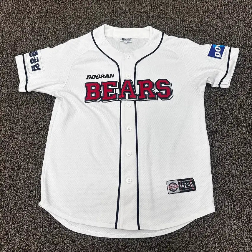 [BUNJANG] Doosan Bears Baseball Uniform Women's Half Sleeve T-Shirt M / 두산베어스 야구유니폼 여성 노마킹 반팔티셔츠 M