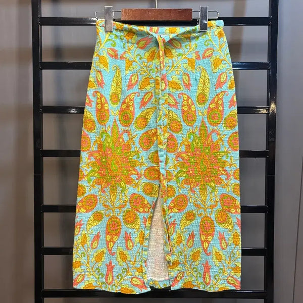 [BUNJANG] ZARA Paisley Floral Print Long Skirt / [XS] 자라 ZARA 페이즐리 플로럴 프린트 롱스커트 슬릿 빈티지 3.