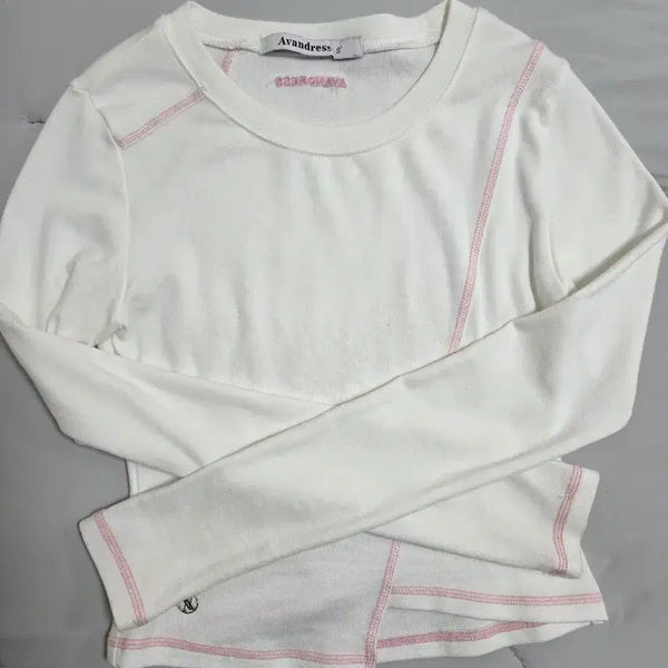 [BUNJANG] Urban Dress White Sleeve T-Shirt S / 어반드레스 화이트 슬리브 티셔츠 s