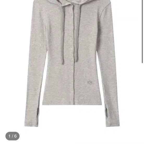 [BUNJANG] earthmusic&ecology Hoodie Warmer Cardigan Light Grey Size 2 / 어스지구 후디 워머 가디건 라이트 그레이 2사이즈 (새상품)