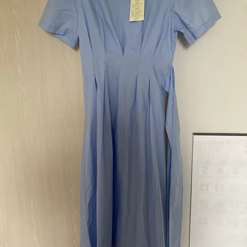 [BUNJANG] Focus Sky Blue Long Dress / 포커스 하늘색 원피스