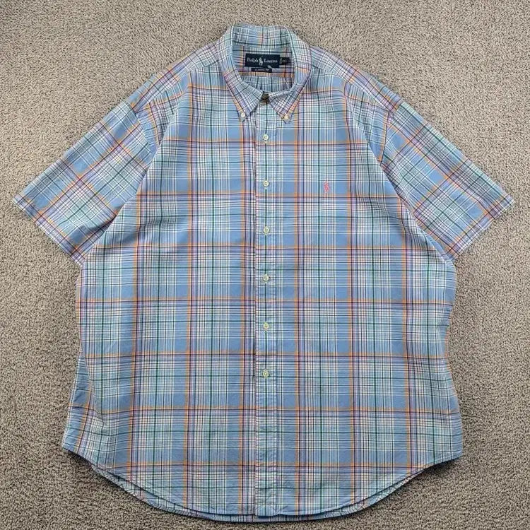 [BUNJANG] Polo Ralph Lauren Multi-Check Short Sleeve Shirt 2XL / 폴로랄프로렌 반팔 셔츠 ( 2XL ) / 12834