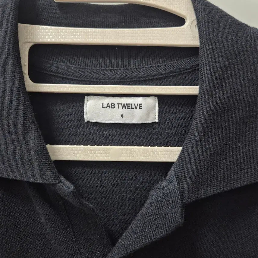 [BUNJANG] Lap12 Oversized Collar T-Shirt Black XL / 랩12 오버핏 카라티 4사이즈 (블랙) 판매합니다. (XL사이즈)