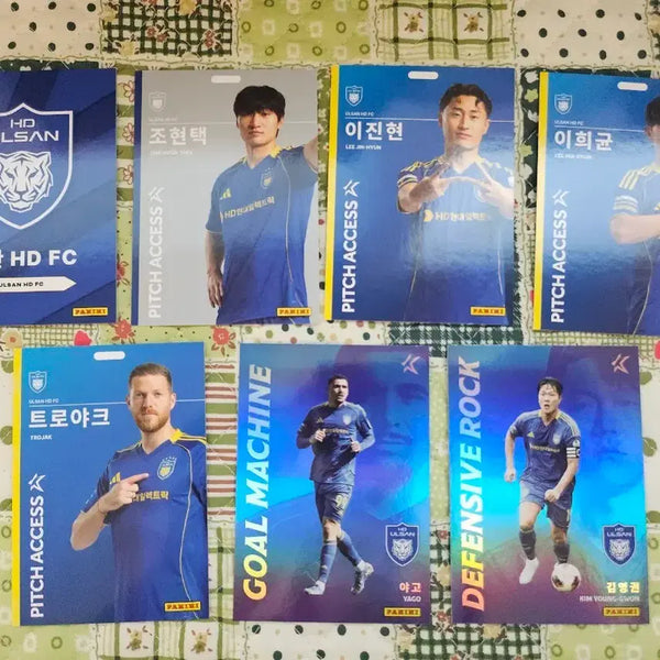[BUNJANG] K League Panini Ulsan HD FC Card Bundle Set / 2026 k리그 파니니 울산HDfc 7장 일괄판매