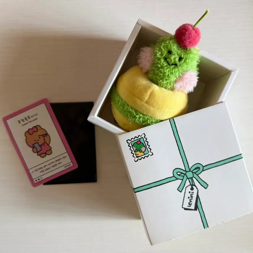 [BUNJANG] Line Friends Mini Miniy Lenini Bakery Cherry Macaron Plush / 라인프렌즈 미니 미니니 레니니 베이커리 체리마카롱 인형