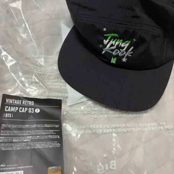 [BUNJANG] BTS Jungkook Vintage Retro Camp Cap 03 / BTS 정국 캠프캡 모자 새상품
