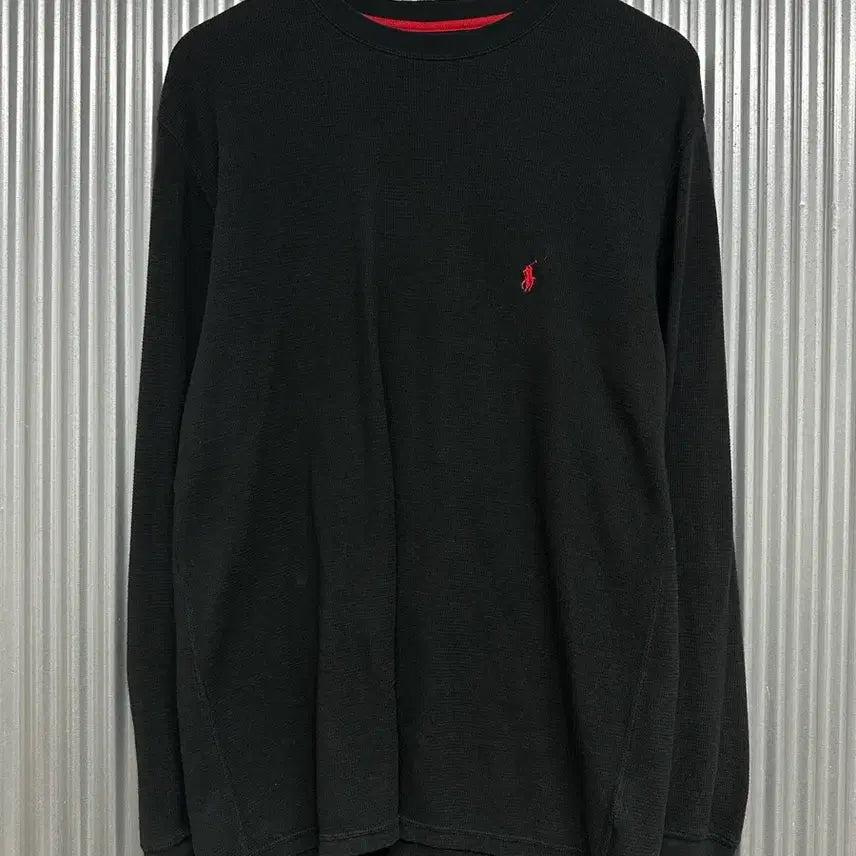 [BUNJANG] Polo Ralph Lauren Black Waffle Thermal Long Sleeve T-Shirt / [L] 폴로 랄프로렌 POLO RALPH LAUREN 블랙 와플 써멀
