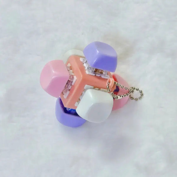 [BUNJANG] Pastel 6-Keycap Keyring / 파스텔톤 6구 키캡 키링 클릭커