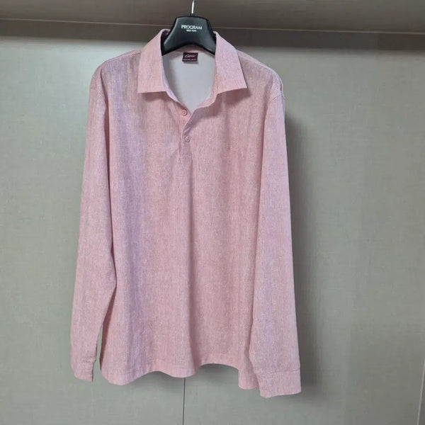 [BUNJANG] Parkland Cabrini Men's Mesh Summer Pink Long Sleeve T-Shirt / 100)파크랜드 카브리니 남성 메쉬 썸머 핑크 긴팔