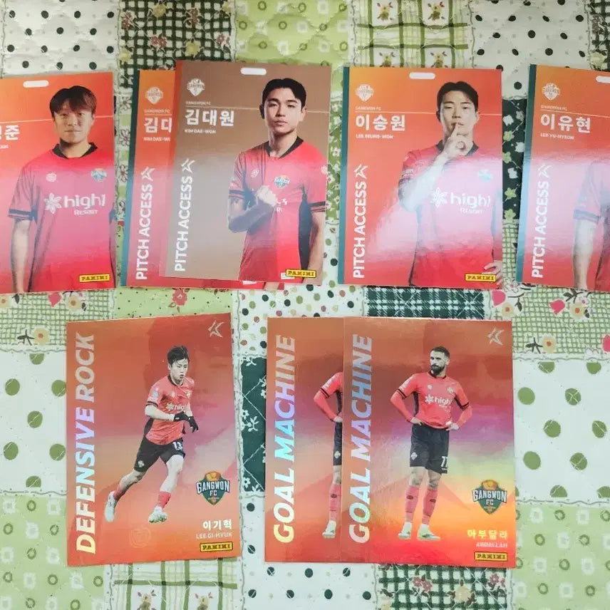[BUNJANG] K League Panini Gangwon FC Card Bundle Set (8 Cards) / 2026 k리그 파니니 강원fc 8장 일괄판매