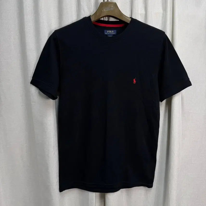 [BUNJANG] Polo Ralph Lauren Waffle Knit Short Sleeve T-Shirt Black / 폴로 랄프로렌 와플 반팔 티셔츠 블랙 105
