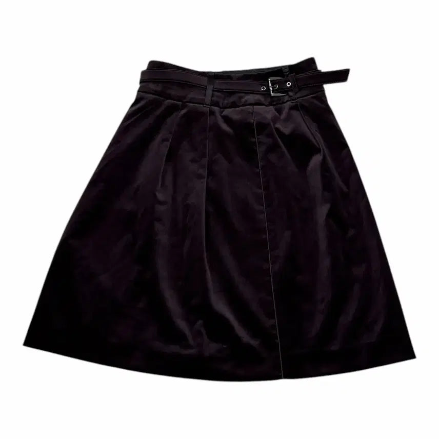 [BUNJANG] Burberry Black Label Purple Velvet Skirt Size 38 / 버버리 블랙라벨 퍼플 벨벳 벨루어 스커트 치마 38