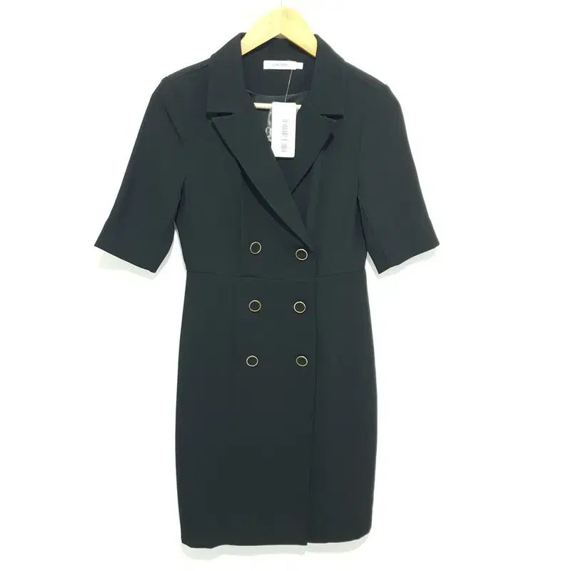 [BUNJANG] Chic Line Adrian Double Button Mini Dress / 시크라인 아드리안 더블 버튼 원피스 미니 S_S2310
