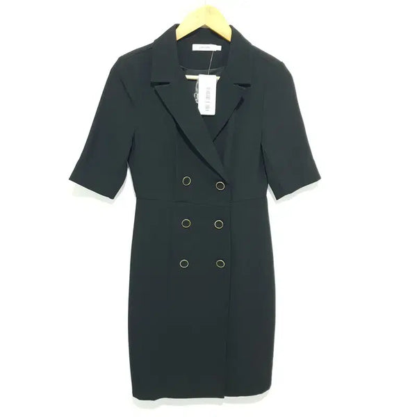 [BUNJANG] Chic Line Adrian Double Button Mini Dress / 시크라인 아드리안 더블 버튼 원피스 미니 S_S2310