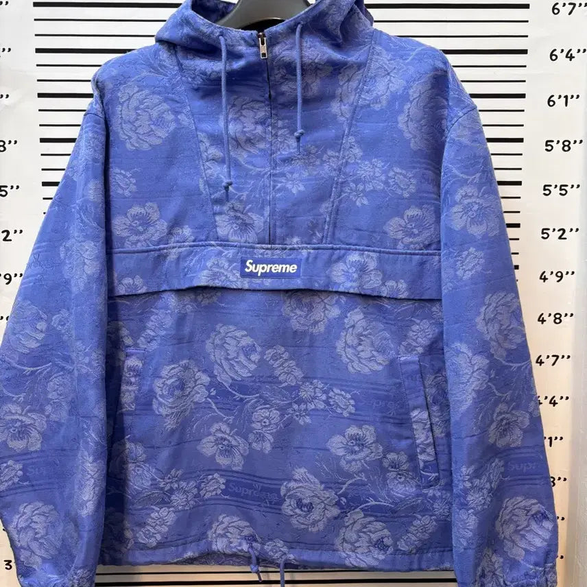 [BUNJANG] Supreme Floral Tapestry Anorak Blue XL / 슈프림 플로랄 테피스트리 아노락 블루 xl사이즈