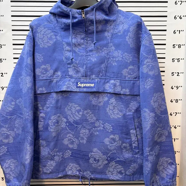 [BUNJANG] Supreme Floral Tapestry Anorak Blue XL / 슈프림 플로랄 테피스트리 아노락 블루 xl사이즈