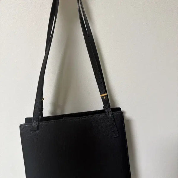 [BUNJANG] Couronne Black Leather Shoulder Bag / 쿠론가방