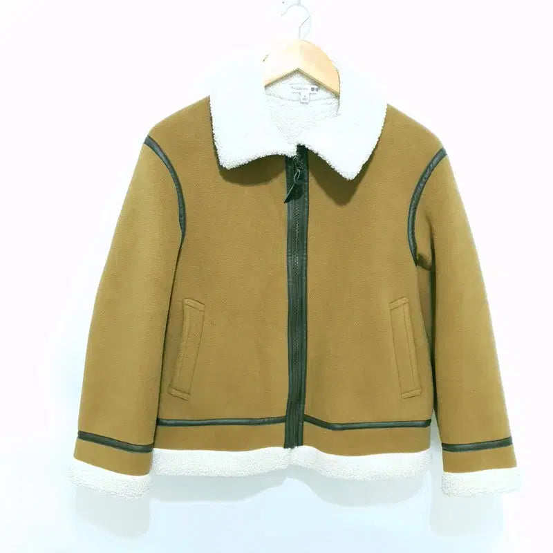 [BUNJANG] Uniqlo JW Anderson Suede Mujan Jacket / 유니클로 JW앤더슨 스웨이드 무스탕 자켓 S_W0558