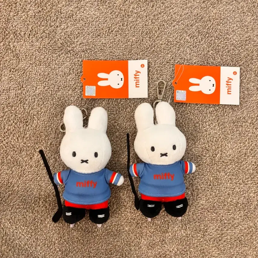 [BUNJANG] Miffy Hockey Player Mascot Keyring Blue / (새제품) 동계올림픽 미피 하키 인형 키링 블루