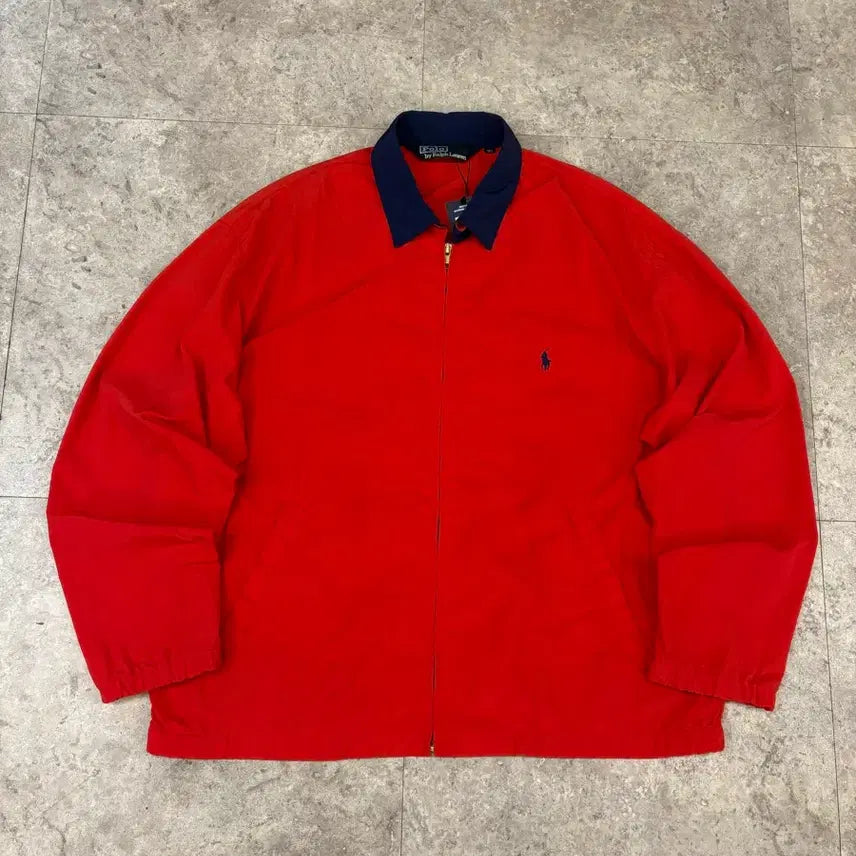 [BUNJANG] Polo Ralph Lauren Red Blouson / 폴로 랄프로렌 레드 블루종 #csz614