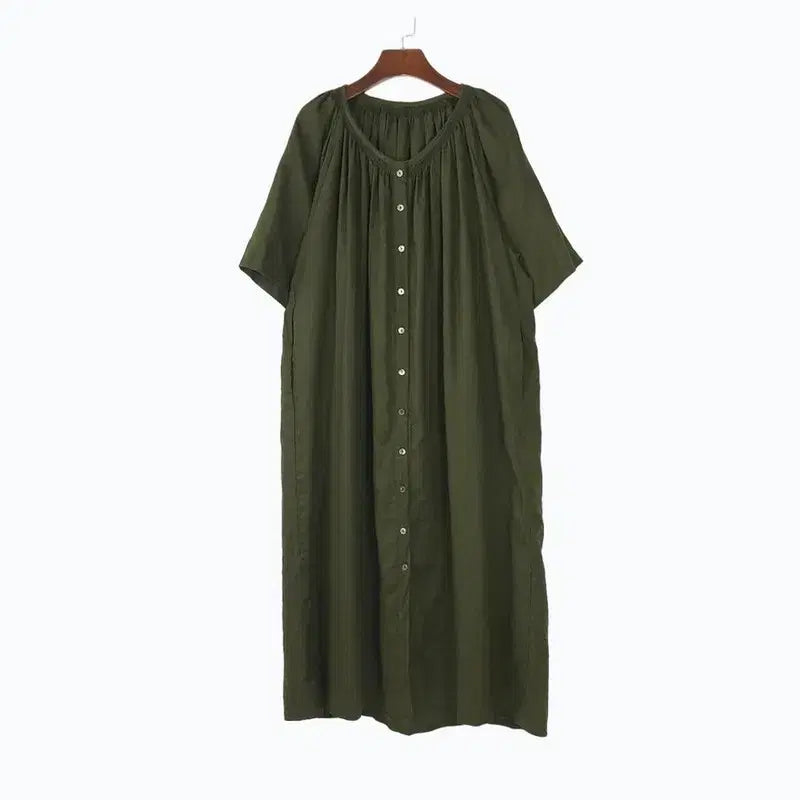 [BUNJANG] Wooden Linen Dress / wooden  여성 린넨 원피스  FREE
