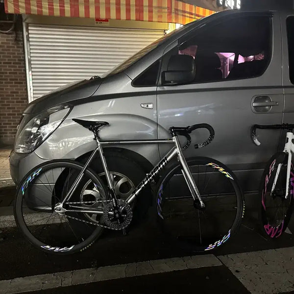[BUNJANG] Tsunami 100 Silver Road Bike Frame L / 쓰나미 100 실버,은색 급처합니다 (사진과 휠셋만다르고 네고가능)