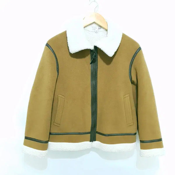 [BUNJANG] Uniqlo x JW Anderson Suede Shearling Jacket / 유니클로 JW앤더슨 스웨이드 무스탕 자켓 S_W0558