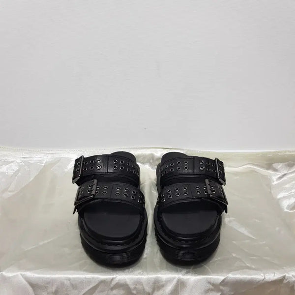 [BUNJANG] Dr. Martens Miles Hardware Sandal Black Leather UK41 / 260>닥터마틴/마일즈하드웨어샌들/EU41(260)/파라오쇼핑