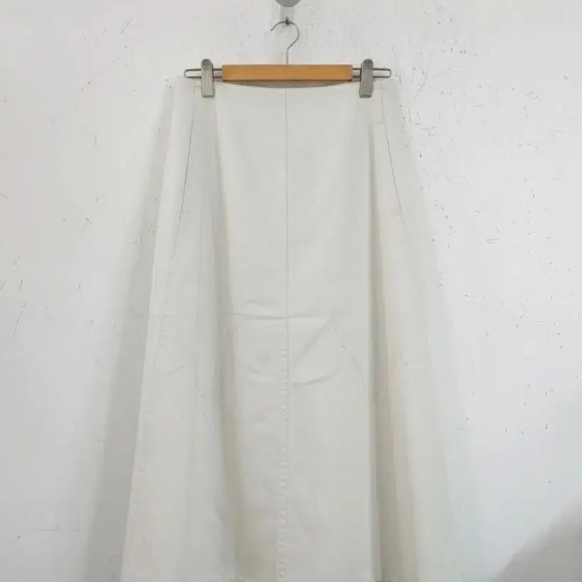 [BUNJANG] Uniqlo Cotton Skirt Ivory / 유니클로 스커트