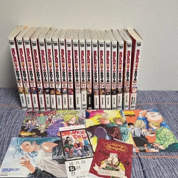 [BUNJANG] Sakomoto Days Manga Volumes 1-20 + Novel Edition / 사카모토 데이즈 만화책 (1~20권) + 소설판