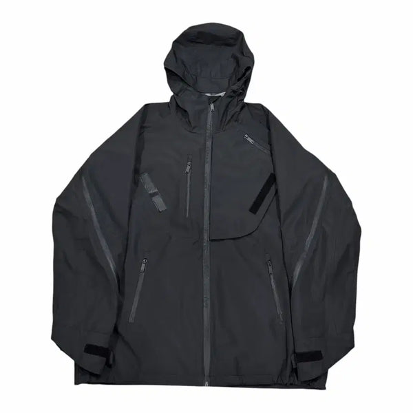 [BUNJANG] Undermycar Cordal Multi Zipper Blouson Jacket / 언더마이카 카우달 멀티 지퍼 라이트 블루종 바람막이 자켓 블랙 M